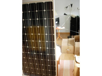 NY solpanel 36 V 180 W för 12V eller 24V utan regulator husvagn husbil stuga båt