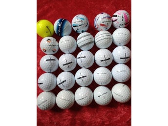 25 fina mixade TaylorMade Golfbollar