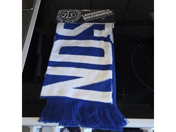 Leksands IF blå och vit supporterhalsduk