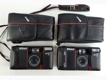 2 st Nikon TW 20 makro, datum, 35mm kompaktkameror, 