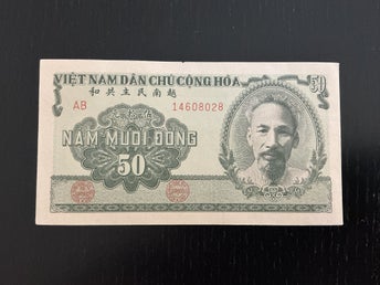 Vietnam (North) 50 dong sedel 1951 ovikt/AU P-61a