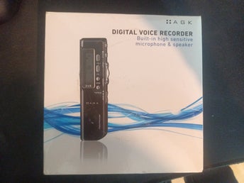 AGK DIGITAL voice recorder (Oanvänd)