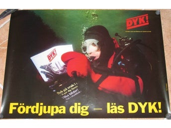 3 st. Original affischer från när tidningen DYK introducerades 1983