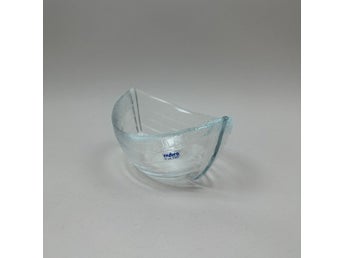 Glasskål, Räktrålare, Bohus, Nybro glasbruk, Paul Isling, 1980 tal, Vintage