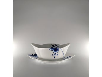 Royal Copenhagen Blå Mega Riflet Sauceskål (24 cm / 55 cl)