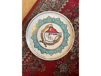 Olympiaden Sümerbank BTGM porslinsfat olympiad 38 cm