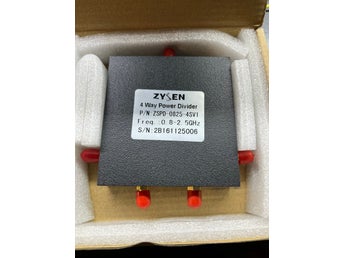 Zysentech ZSPD-0825-4SV1 4-way power divider (combiner) 0.8-2.5GHz