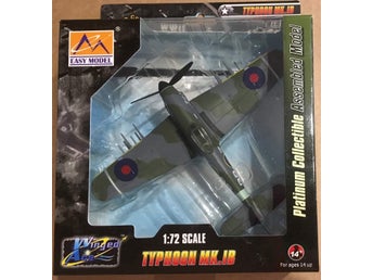 TYPHOON MK.IB EASY MODEL 1/72 OÖPPNAD