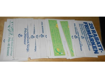 100 rabatthäften av bästa sort (1981-1990) - högt frankeringsvärde!