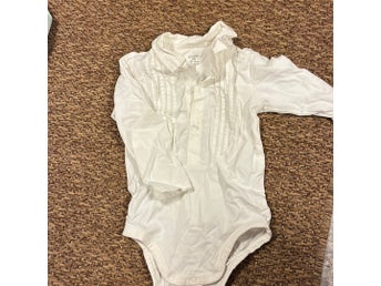 Lindex vit body, storlek 80