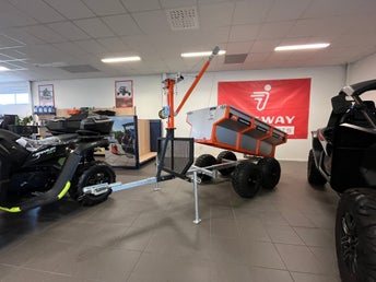 Timmervagn APG PRO med Kran och insatsflak
