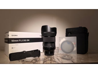 Sigma 50mm F1.2 DG DN Art-objektiv för Sony E