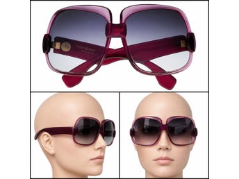 Yves Saint Laurent Womens Sunglasses Vintage Cherry Pink, Grey Lenses + Ysl Case