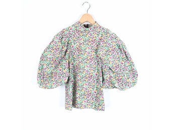 H&M Blus Blommig Dam Stl. XS
