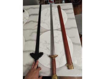 Cold Steel Gim Svärd + Träningssvärd ,HEMA, Fäktning, kinesisk sabel, fällkniven