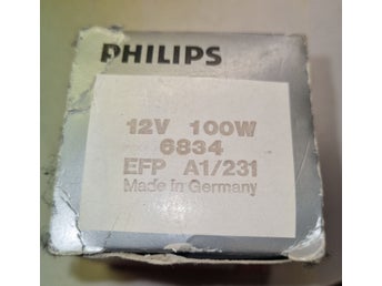 6834 EFP A1/231 12V 100W Projektorlampa