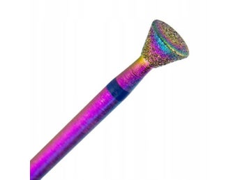 Unicorn diamantfräs regnbågsfärgad svamp nr 3 Nagelfräs Blå Nagelborr Nagelfil