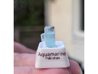 Akvamarin Beryll Dubbel 4,35 ct Nagar Valley, Pakistan