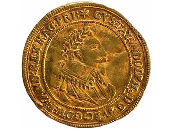 Gustav II Adolf, Nürnberg, Dukat 1632 - Ett tilltalande, fullviktigt exemplar