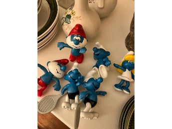 Samling Smurfar figurer - 6 stycken