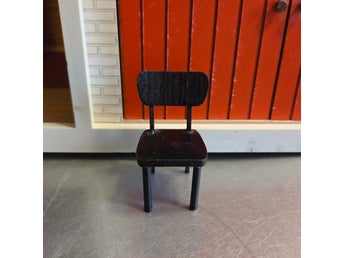 Ommålad Stol Lundby, Dockskåpsmöbel Miniatyr, Läs info/Read info, Se bilder!