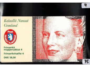 Grönland H 4 Dr. Margerethe + Orkideer, stämplat