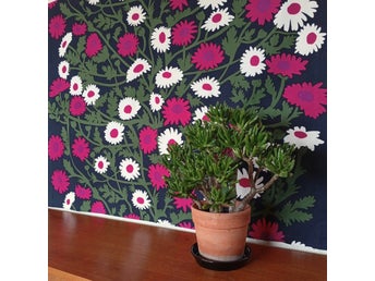 Rare! Maija Isola Mehiläinen Marimekko 1975 - Tyg Duk 60 70 Tal Retro Design
