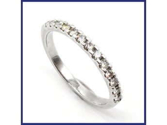 Ring, 950 platina, allians, naturliga diamanter (0,29ctv, stl 17mm)