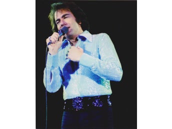 NEIL DIAMOND PHOTOGRAPH SIZE 20.3 X 25.4cm EXTRA LARGE FOTO
