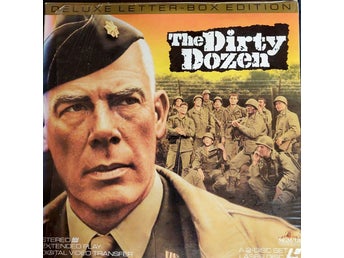 The Dirty Dozen 1967 150 Min WS 2-Disc Laserdisc Ny Inplastad Pris 245 Frakt 79