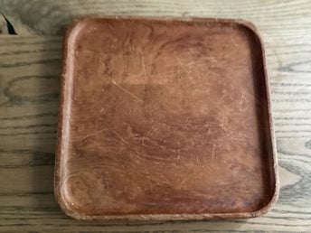 Teak, fyrkantig bricka