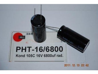 PHT-16/6800 Elektrolyt 16V 6800uf 105c 2 stycken