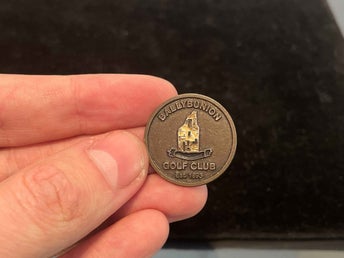 Antik Ballybunion Golf Club markör i brons Irland - mynt