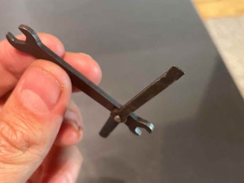 Äldre mini multiverktyg nycklar och platt skruvmejsel + spatel