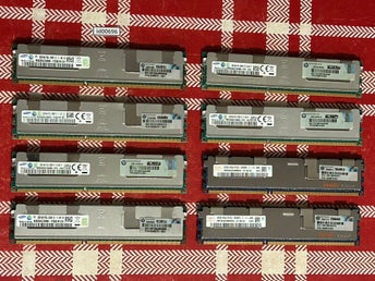 Serverminne (id00696) HP 256 GB Samsung 8 st PC3L-8500R ECC 628975-081U