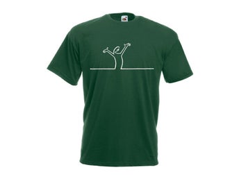 LINUS PÅ LINJEN Happy - NY T-SHIRT - STORLEK LARGE