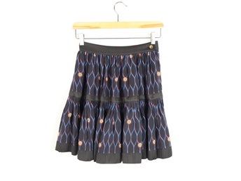 Kenzo x H&M Kjol Mönstrad Siden Dam Stl 34