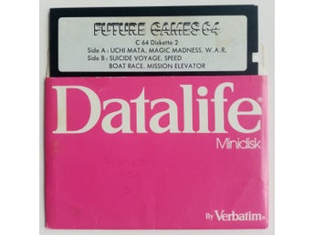 Future Games 64 - Diskette 2 - Lös Disk DEFEKT ->TESTAD<- Commodore 64 / C64