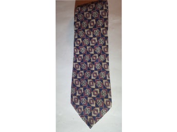 Vintage Alfred Dunhill Design 1906, 100% siden , Made in Italy