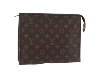 LOUIS VUITTON Monogram Poche Toilette 26 Pouch M47542 LV Auth 205387A