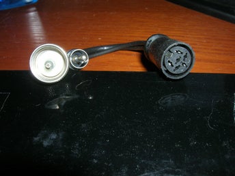 Videoadapter PL259+RCA hane - DIN 6-pol hona