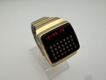 Hewlett-Packard HP-01 LED Calculator Watch 1977 Vintage