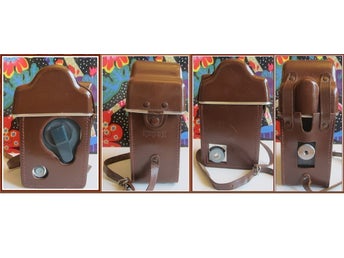 Rare Find! Kodak Automatic 8 Movie Camera Vintage Working&Leather Case-NearMint!