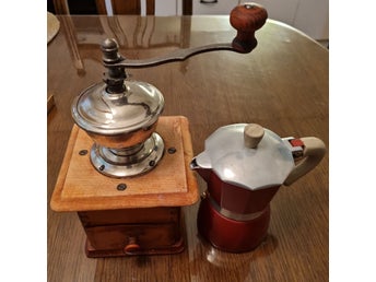 kaffekvarn & Tognana mokabryggare