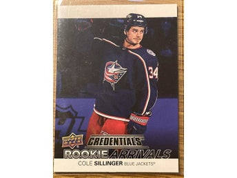Upper Deck Credentials 21/22 Rookie Arrivals RA-20 COLE SILLINGER Columbus