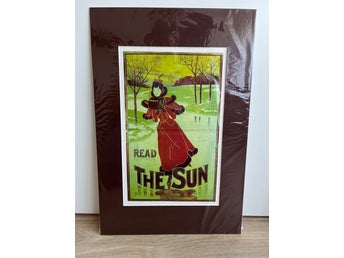 Antik affisch Louis John Rhead “Read The Sun” Litografi