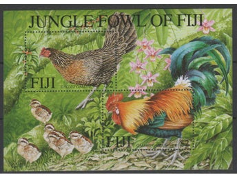 Fiji 2001 Djungelfåglar 2v i block