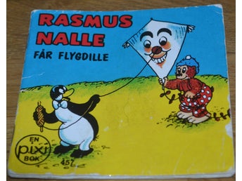 Äldre Pixibok Rasmus Nalle får flygdille