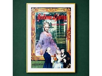 Madame du Barry (1954) Original finsk filmaffisch – Martine Carol