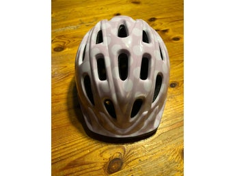 Biltema Cykelhjälm - Rosa med Prickar, Storlek 48-52 cm